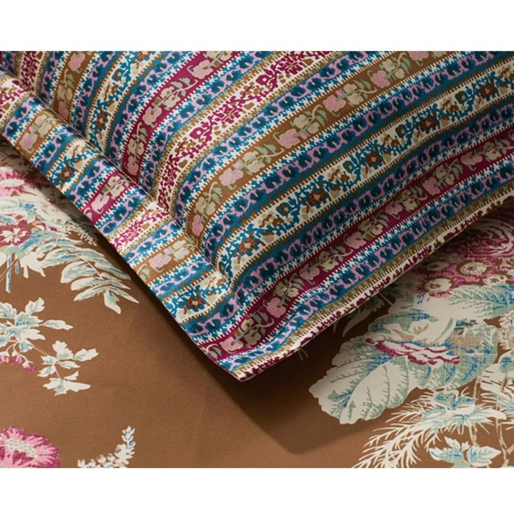Company Store Pillow Sham VILLA D'ASCOLI Malti Sateen Gold Reversible Pillowcase